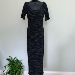 Long grey stretchy dress